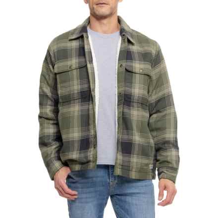 Marmot Ridgefield Sherpa-Lined Flannel Shirt Jacket - Snap Front in Nori