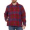 Marmot Ridgefield Sherpa-Lined Flannel Shirt Jacket - Snap Front in Team Red