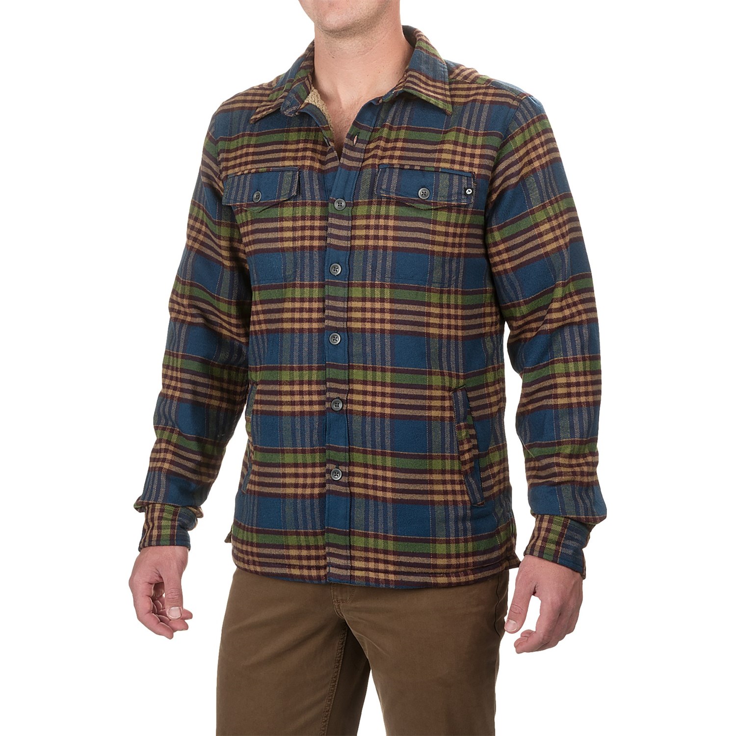 Marmot Ridgefield Sherpa-Lined Shirt – Long Sleeve (For Men)