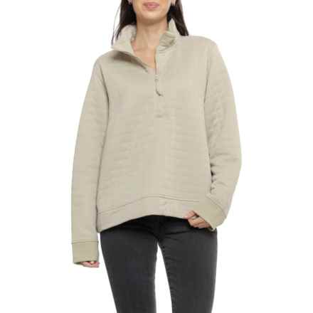 Marmot Roice Plus Sweatshirt - Zip Neck in Sandbar