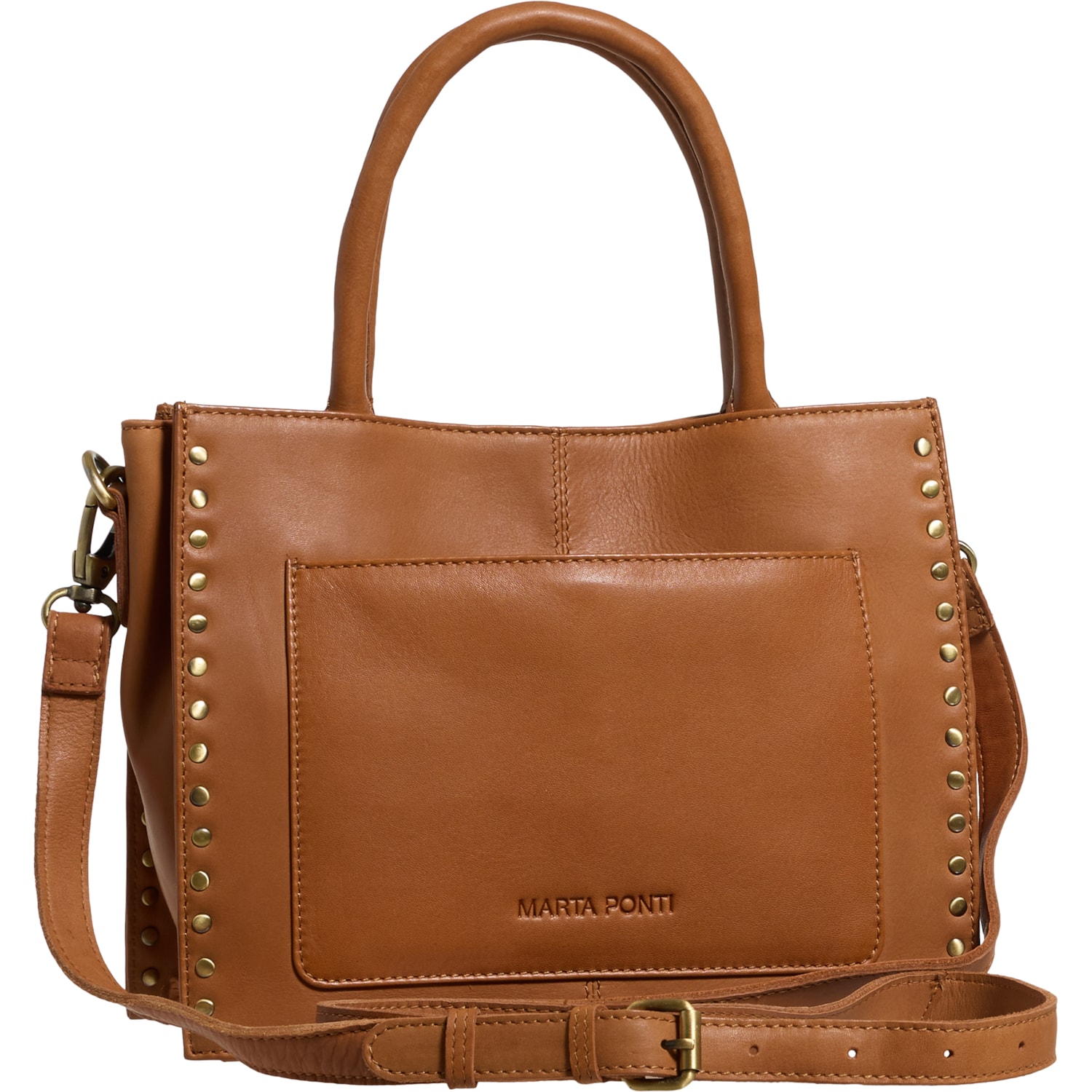 MARTA PONTI Mini Square Studded Satchel - Leather - Save 59%
