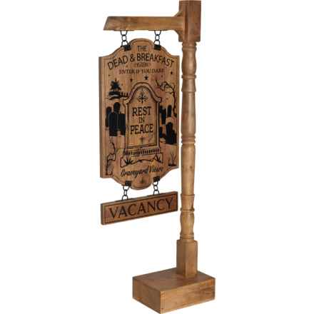 Martha Stewart Dead and Breakfast Wooden Post - 23.5x10x60.5” in Multi