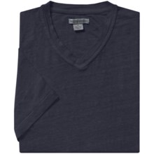Martin Gordon Linen T-Shirt - V-Neck, Short Sleeve (For Men) in Blue Steel - Closeouts