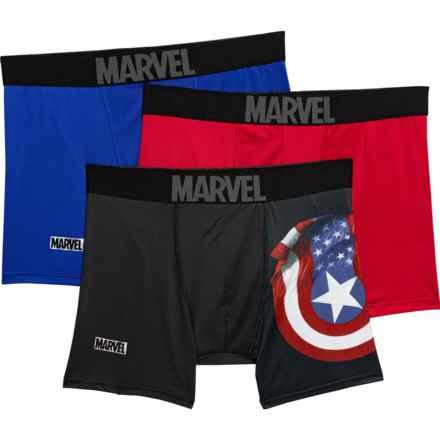 Marvels Captain America Mesh Boxer Briefs - 3-Pack in Multi