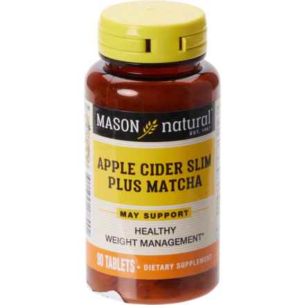 MASON NATURAL Apple Cider Slim Plus Matcha Weight Management Supplement - 90 Tablets in Multi