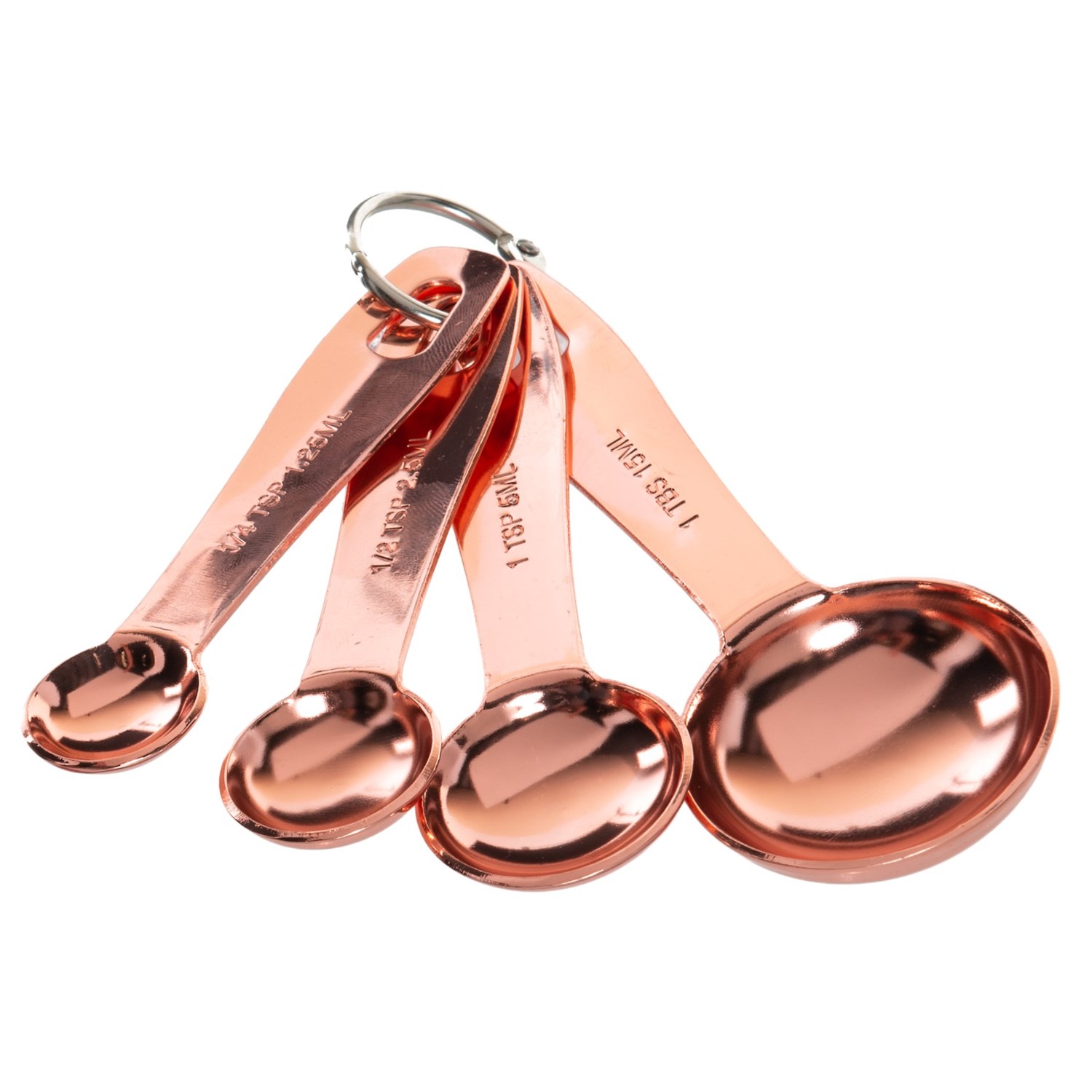 Masterclass Copper Measuring Spoons Set of 4