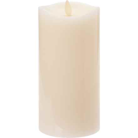 Matchless Melted Smooth Flameless Pillar Candle - 3.5x7.5” in Unscented