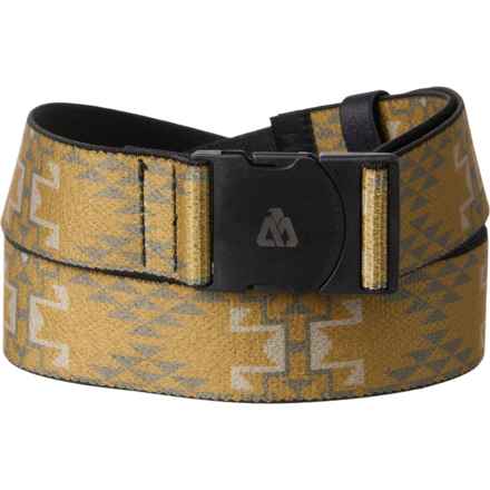 Matix Stretch-Knit Belt in Gold Aztec
