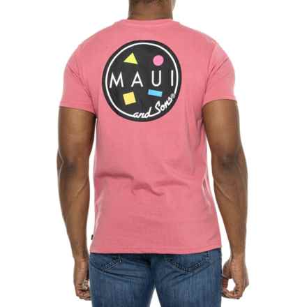 Maui & Sons Cookie Logo T-Shirt - Short Sleeve in Deep Coral