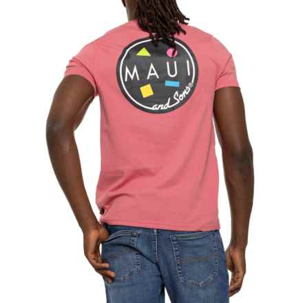 Maui & Sons Cookie Logo T-Shirt - Short Sleeve in Deep Coral