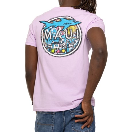 Maui & Sons Fintastic T-Shirt - Short Sleeve in Lavender
