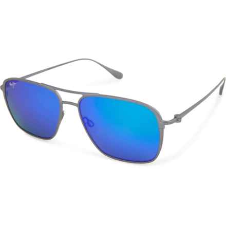 MAUI JIM Beaches Core Sunglasses - Polarized Mirror Lenses (For Men) in Grey/Grey Blue