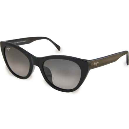 MAUI JIM Made in Italy Capri Sunglasses - Polarized (For Women) in Black/Grey/Grey