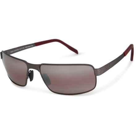 MAUI JIM Made in Italy Castaway Sunglasses - Polarized (For Men) in Gunmetal/Gunmetal/Rose