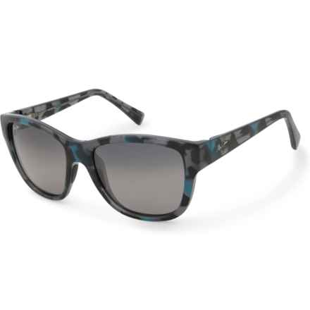 MAUI JIM Made in Italy Hanapaa Sunglasses - Polarized in Blue/Blue/Grey