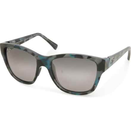 MAUI JIM Made in Italy Hanapaa Sunglasses - Polarized Lenses (For Women) in Blue/Blue/Grey