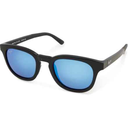 MAUI JIM Made in Italy Koko Head Core Mirror Sunglasses - Polarized (For Men) in Black/Black/Blue