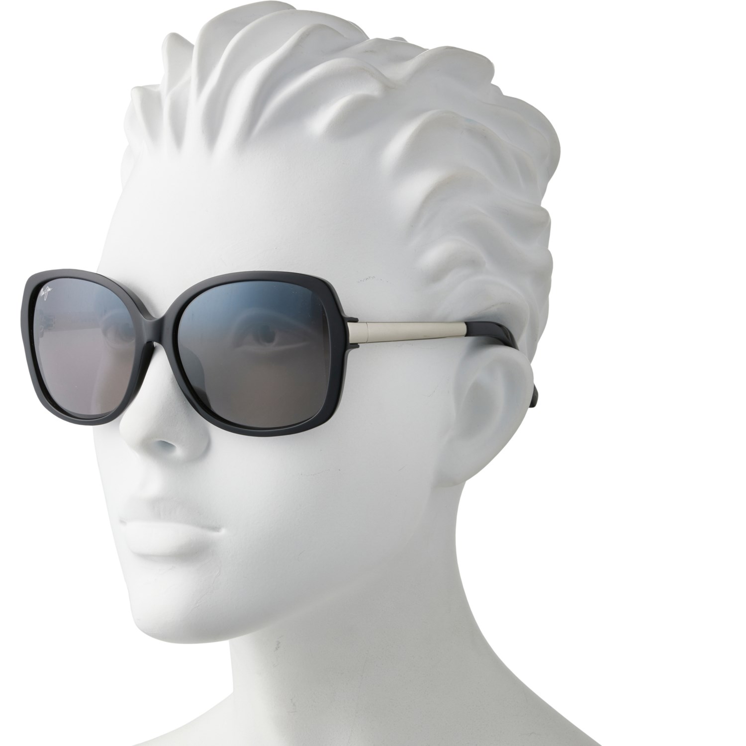 (取寄) マウイ ジム メイド イン イタリー メリカ サングラス - ポーラライズド MAUI JIM Made in Italy Melika Sunglasses - Polarized  Black/Silver/Grey MAUI JIM Made in Italy Melika Sunglasses - Polarized - Save 60%