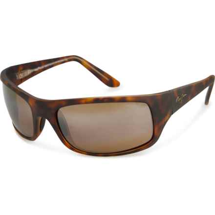 MAUI JIM Made in Italy Peahi Sunglasses - Polarized (For Men) in Tortoise/Tortoise/Bronze