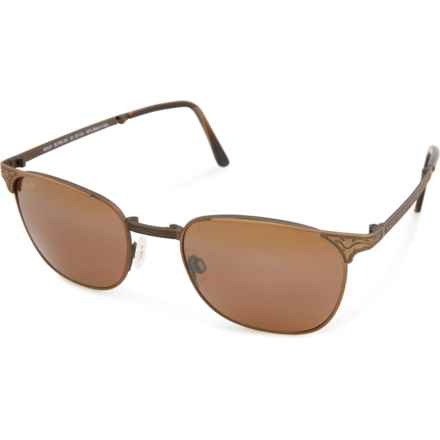 MAUI JIM Made in Italy Stillwater Core Sunglasses - Polarized (For Men) in Gold/Gold/Bronze