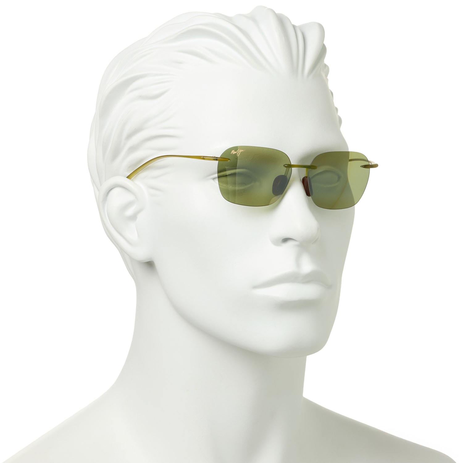 New Maui Jim Komohana R44 Polarized Sunglasses Women Men NWT Nib Maui Jim KOMOHANA Matte Black Frame POLARIZED Maui Green  main image 3