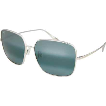 MAUI JIM Made in Japan Triton Titanium Sunglasses - Polarized Mirror Lenses in Silver Grey