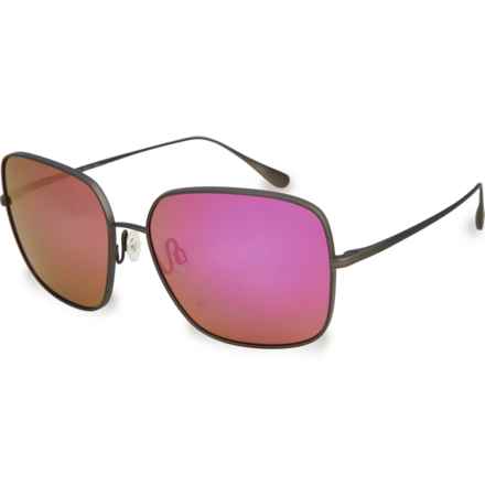 MAUI JIM Triton Titanium Sunglasses - Polarized Mirror Lenses (For Women) in Grey/Grey/Sunrise