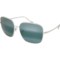 MAUI JIM Triton Titanium Sunglasses - Polarized Mirror Lenses (For Women) in Silver/Silver/Grey