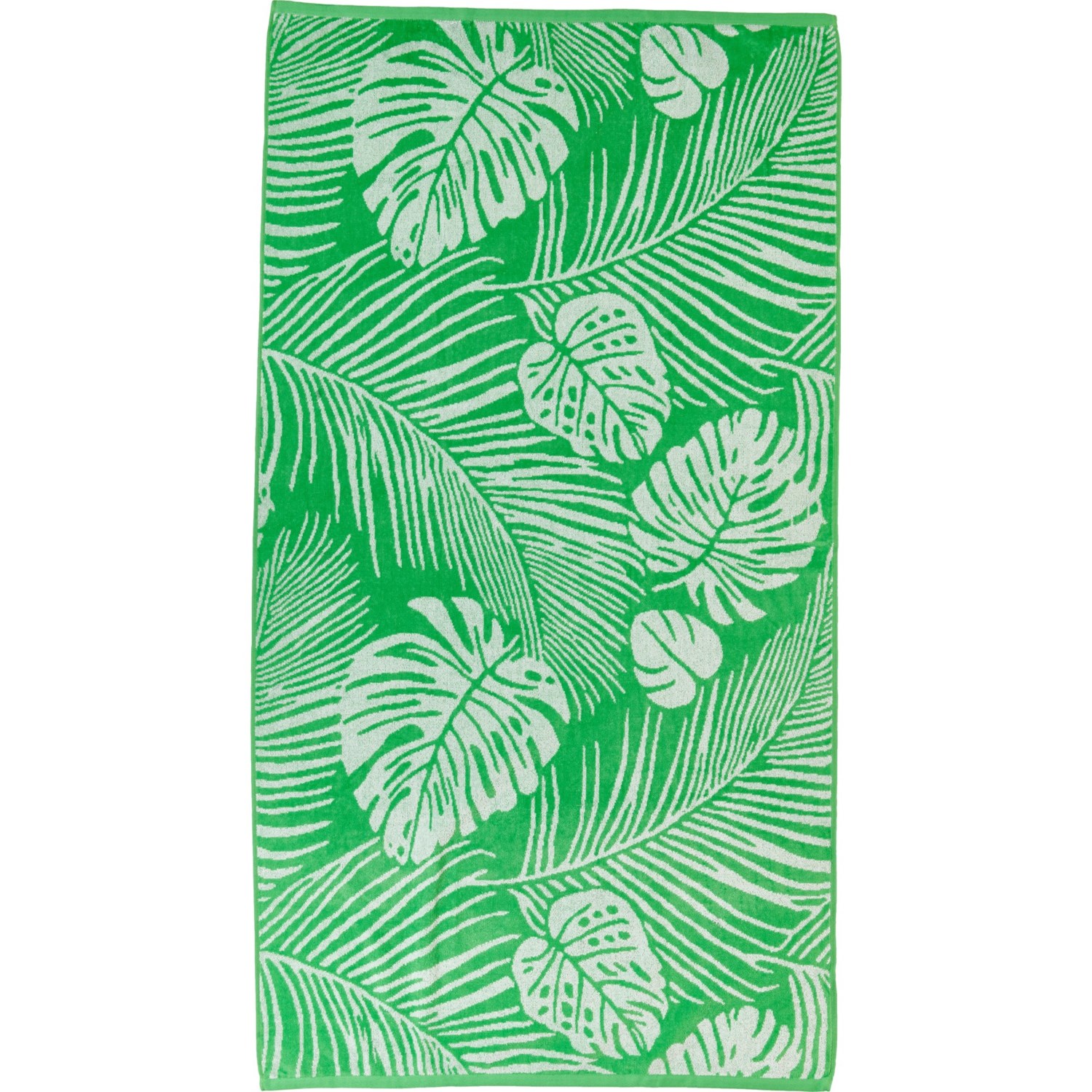 Maui Palm Tree Stripe Velour Beach Towel - 450 gsm, 30x60”, Green ...