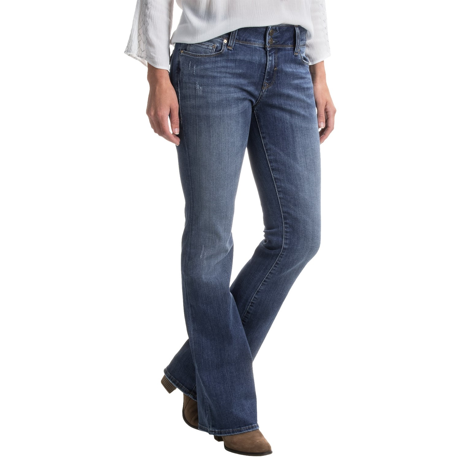 Mavi Malin FlapPocket Bootcut Jeans Mid Rise (For Women)