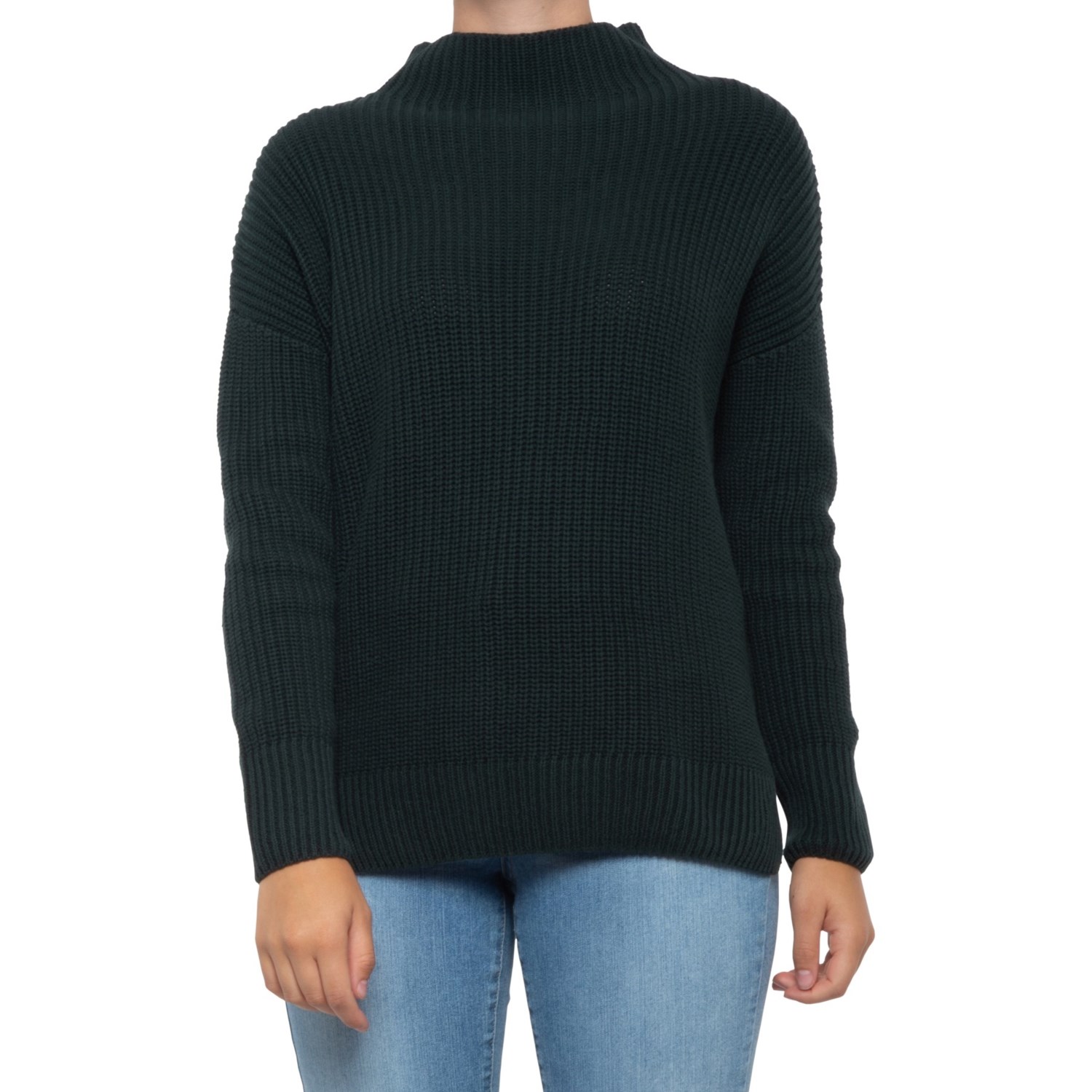 funnel neck sweater women's