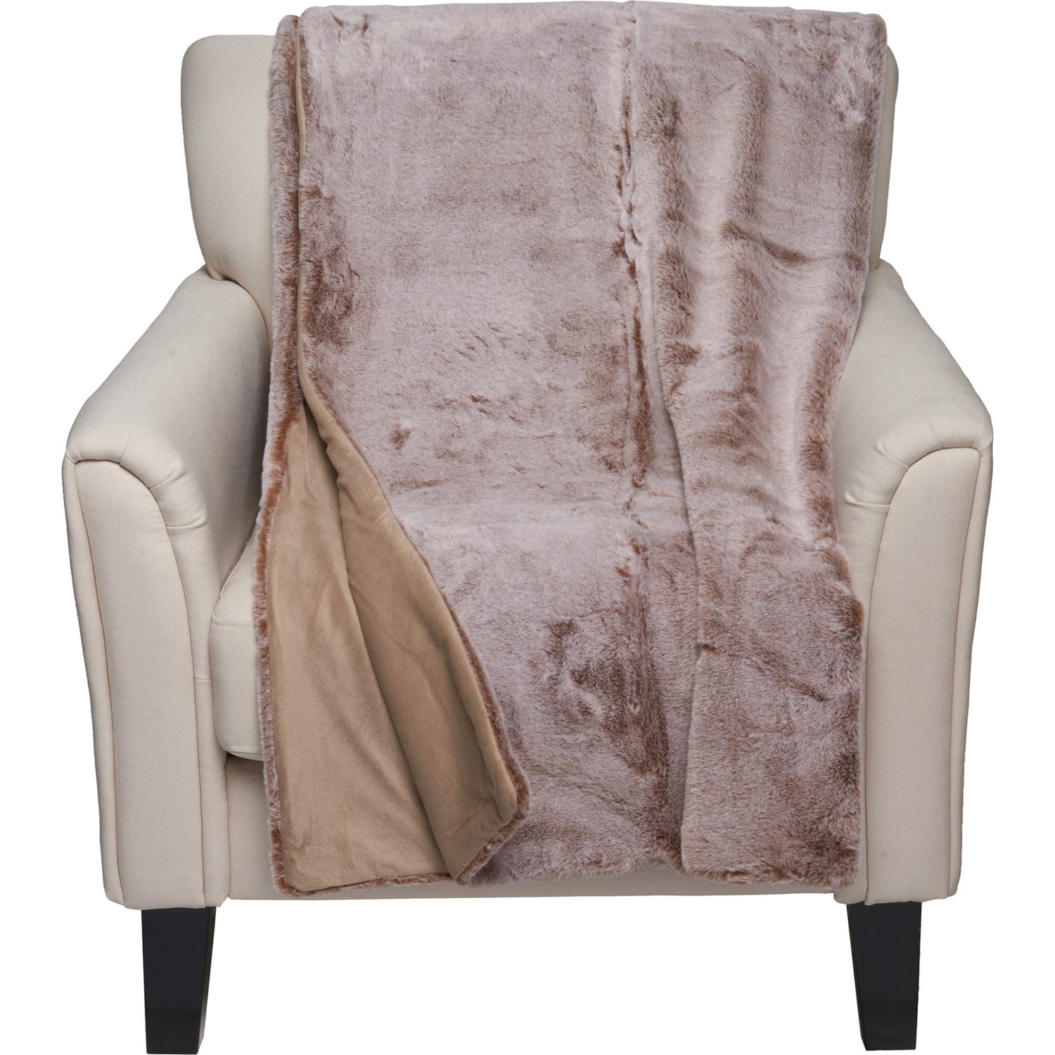 Max Studio Home Garret Luxurious Throw Blanket Faux Fur, 50x60