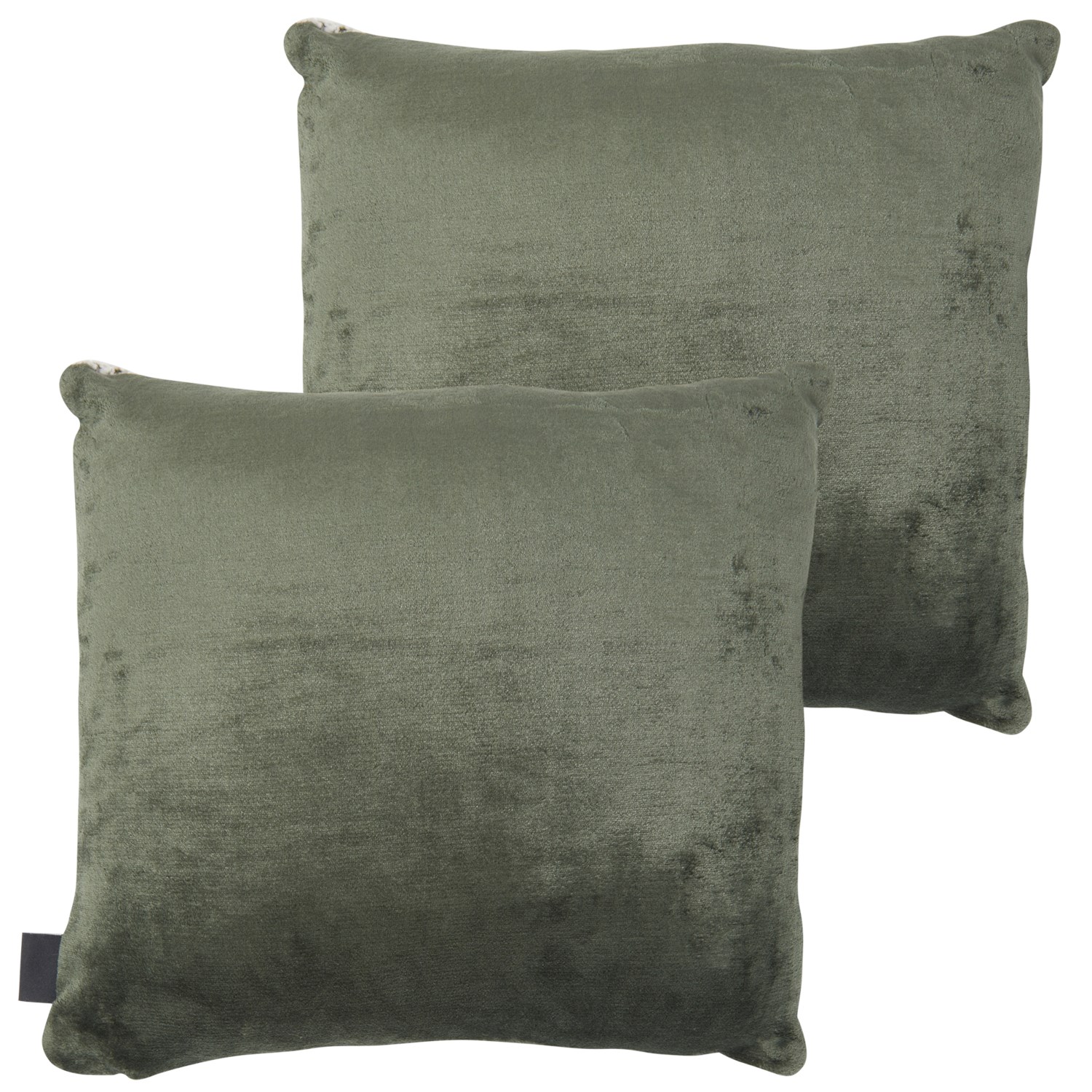 Max Studio Home Sherpa Backed Velvet Decorative Throw Pillows 2Pack
