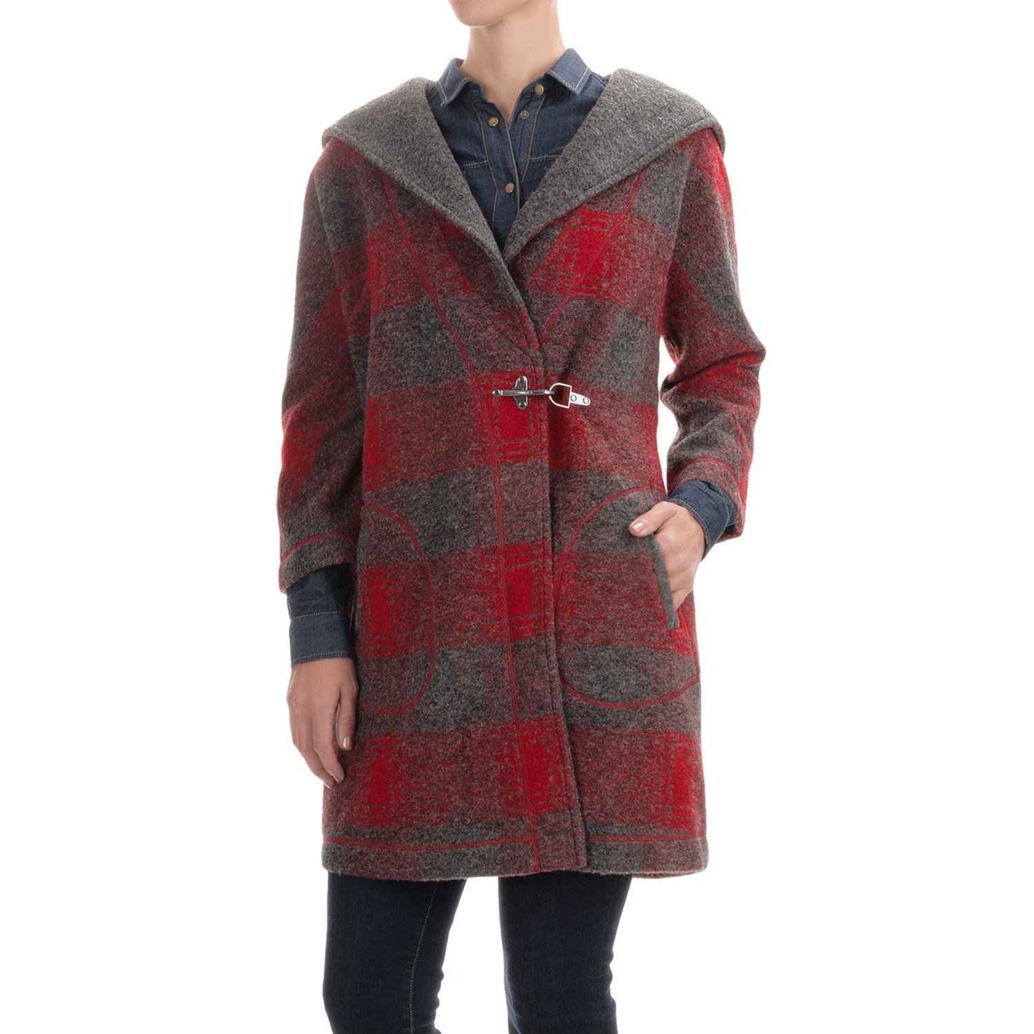 Max Studio Hooded Toggle Coat (For Women) - Save 57%