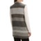 146PF_2 Max Studio Striped Boiled Wool Vest (For Women)