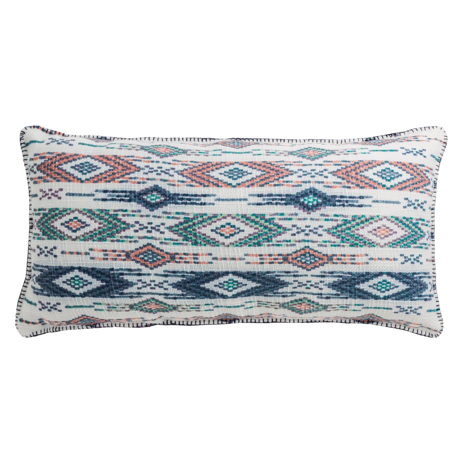 Max Studio Woven Chevron Checker Decor Pillow - 17x35? - Save 33%