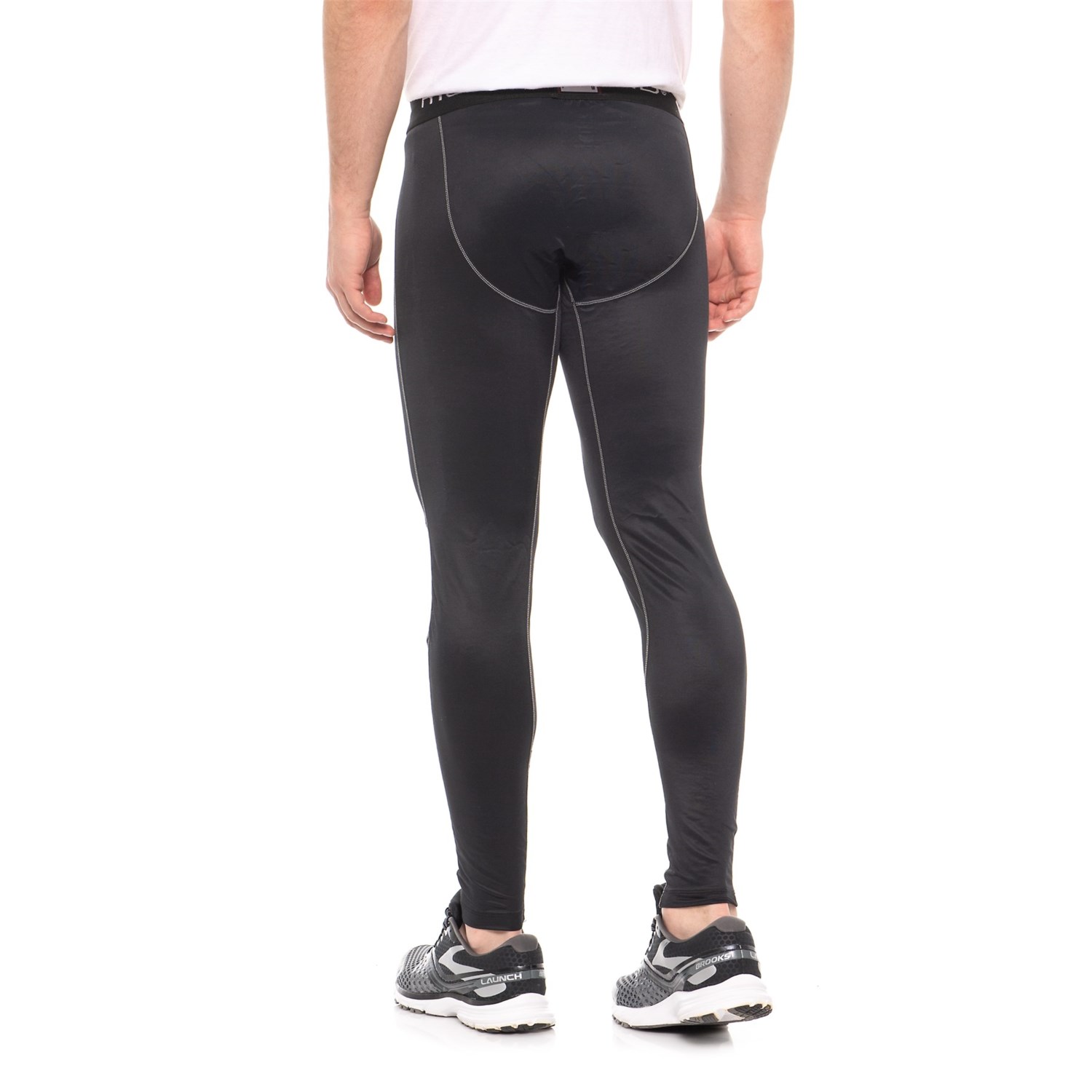 men in compression tights