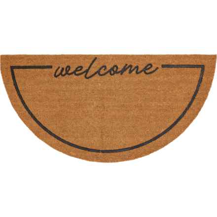 mDesign Willow Welcome Doormat - 20x40”, in Natural