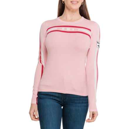 Meister Ski Crew Neck Sweater in Dusty Pink