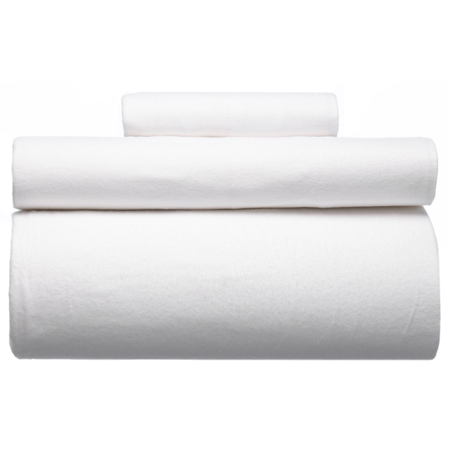 Melange Home White Cotton Flannel Sheet Set Twin
