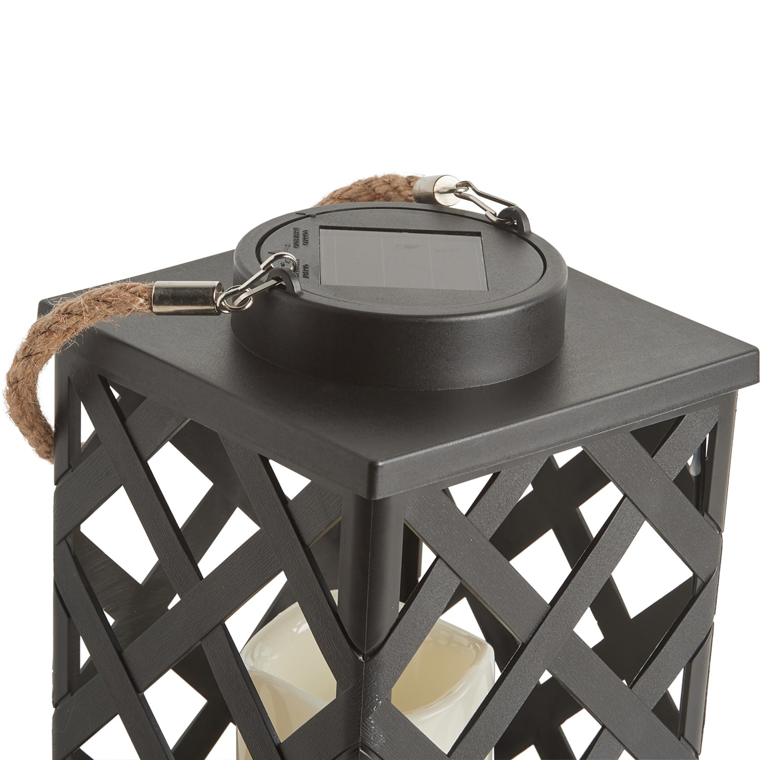MERKURY INNOVATIONS Woven Outdoor Solar LED Candle Lantern Save 53