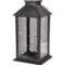 Merkury Outdoor Solar Mirrored LED Firefly Lantern in Black