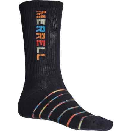 Merrell 360 Print Rainbow Mountain Socks - Crew (For Men) in Black