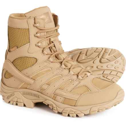 Merrell 8” Moab 2 Tactical Boots - Waterproof, Leather (For Men) in Coyote