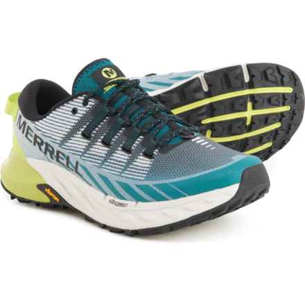 Merrell Agility Peak 4 Trail Running Shoes (For Men) in Jade
