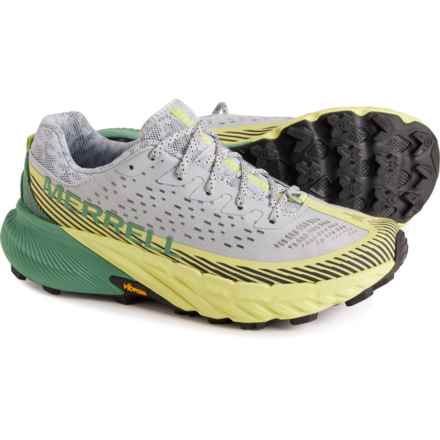Merrell Agility Peak 5 Trail Running Shoes (For Women) in Highrise/Celery