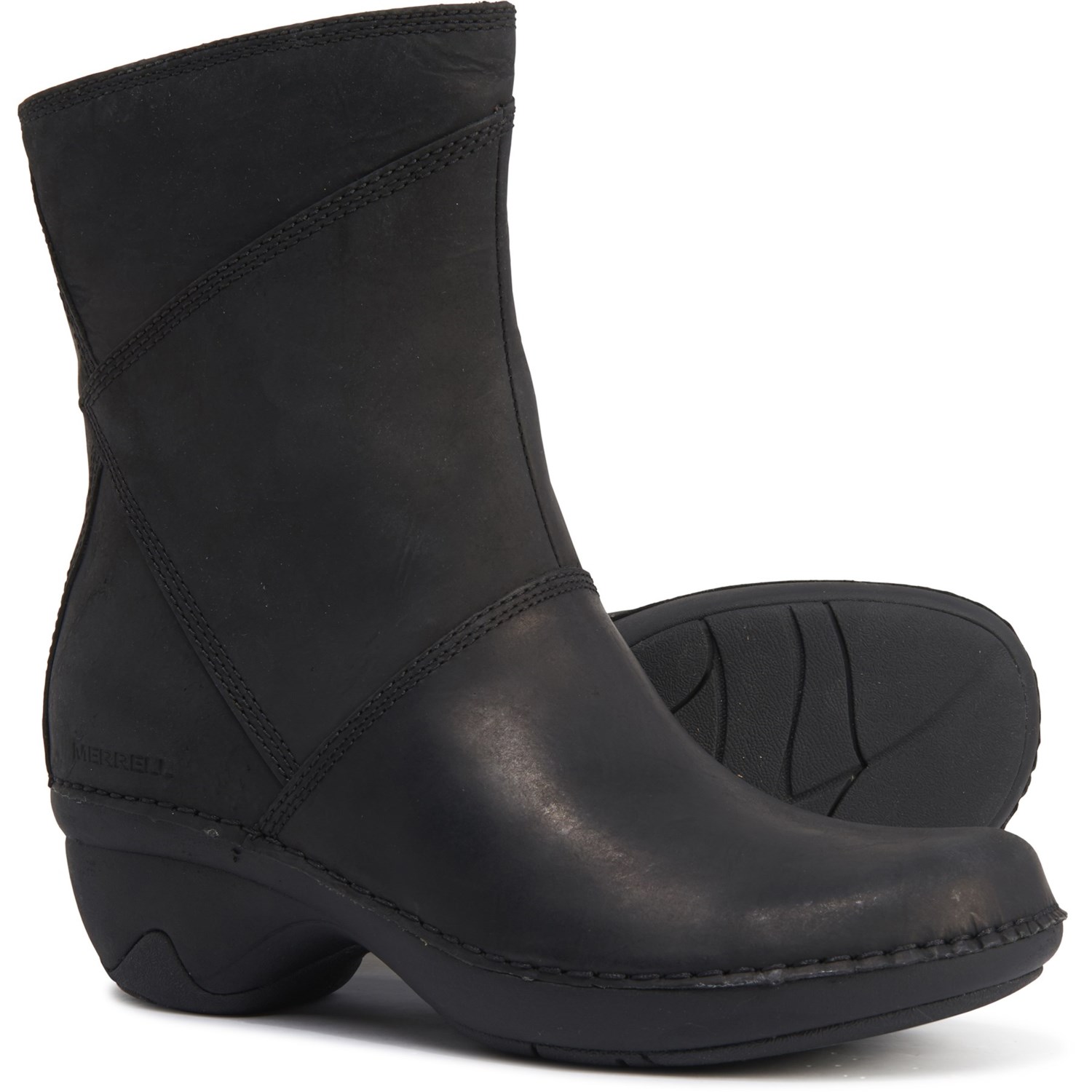 Merrell Black Emma Mid Boots (For Women 