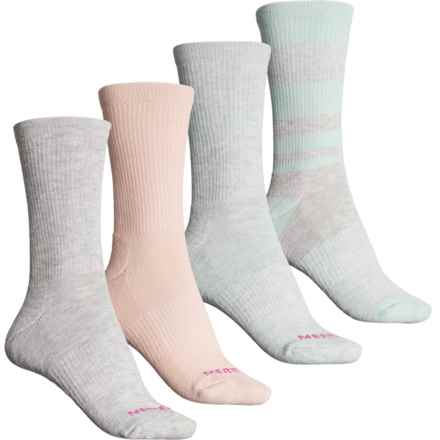 Merrell Block Stripe Socks - 4-Pack, Crew (For Women) in Mtast