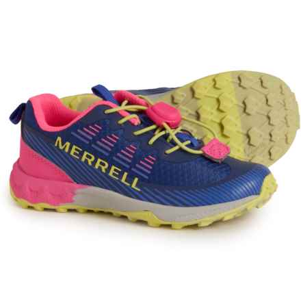 Merrell Boys and Girls Agility Peak Hiking Shoes in Cobalt/Pink