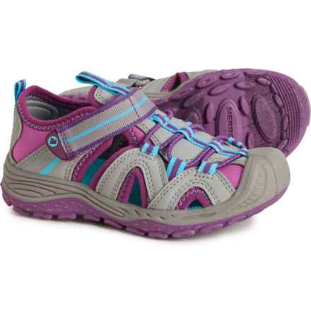 Merrell Boys and Girls Hydro 2 Sport Sandals in Grey/Berry